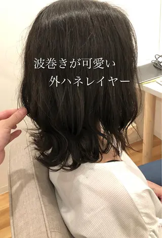 ミディアム 永山 貴文のヘアスタイル