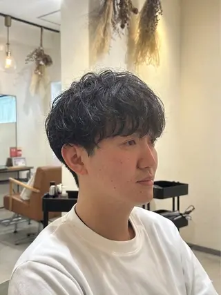 ミディアム メンズパーマ特化 /メンズ支持率◎のヘアスタイル