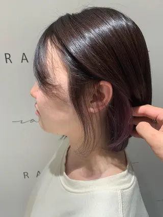 ショート 斉藤大河 カラー/縮毛矯正のヘアスタイル