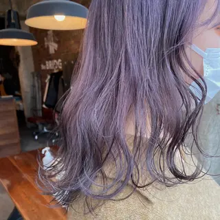 ミディアム 透け感カラー/ momo🦕のヘアスタイル