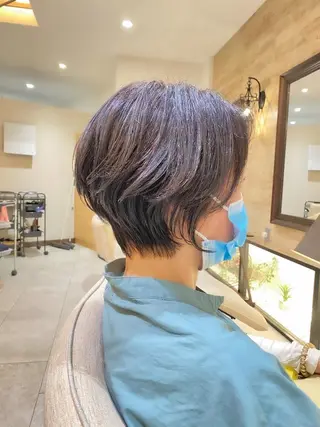 ショート パーマ 宮腰一磨 ・ショート・ボブ🌿のヘアスタイル