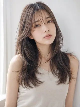 ロング 片山 輝のヘアスタイル
