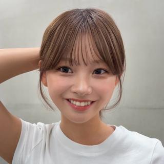 ミディアム カラー 顔周り✂️透明感 レイヤー/みっきーのヘアスタイル