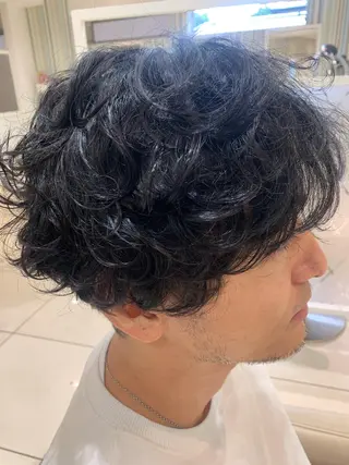 ショート パーマ メンズ Ash 中岡ゆうたのヘアスタイル