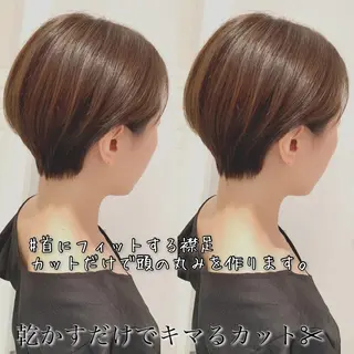 ショート カラー 大人女性ショート専門 tomodaのヘアスタイル