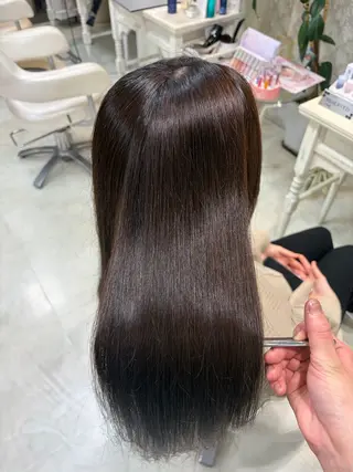 ロング 藤本 麗夏のヘアスタイル