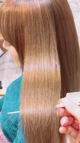 カラー 髪質改善ストレート♥ JUN🐱のヘアスタイル