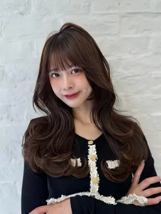 ロング 映える顔まわり/前髪 特化 💗 ユキマのヘアスタイル