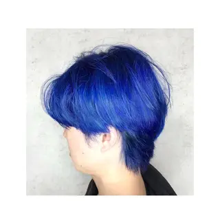 ミディアム カラー 勝河 怜楊のヘアスタイル