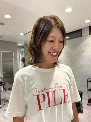ミディアム ⭐️HEDI YUKI⭐️のヘアスタイル