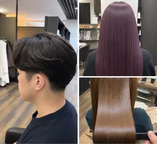 ミディアム フルヤ タクミのヘアスタイル