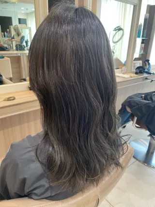 セミロング カラー 韓国ヘアメイク🎀/ 縮毛矯正✨山本媛香のヘアスタイル