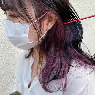 ミディアム カラー スダユーヤ 💫推しカラーウルフのヘアスタイル