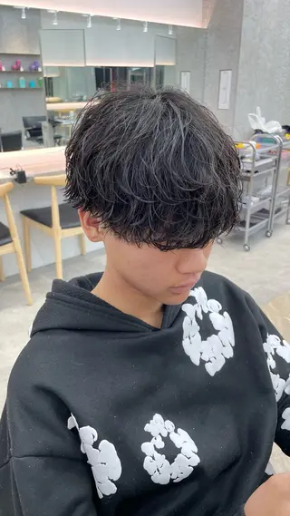 ショート パーマ メンズ SENTA✨メンズ パーマ✨fifth栄のヘアスタイル