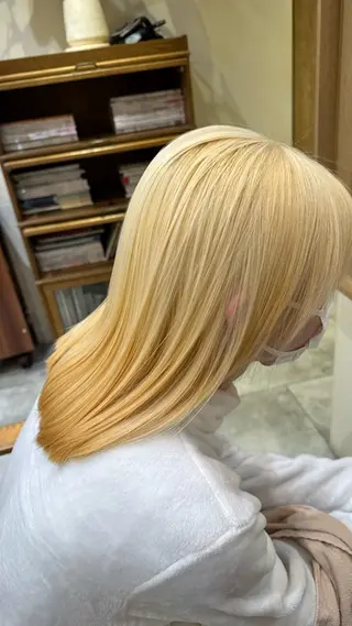 ロング カラー 艶カラー👾ブリーチ なし暖色👾ユースケのヘアスタイル