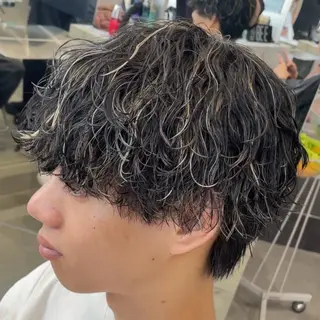 ミディアム カラー ヘアアレンジ メンズ fifth 石川 凪のヘアスタイル