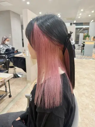 セミロング カラー 水野 亨祐のヘアスタイル