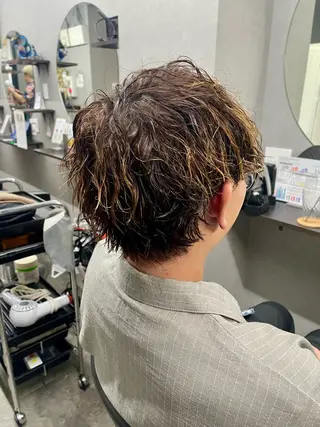 ショート パーマ メンズ 🌻ミラクル美容師 🌻✨クッポ✨のヘアスタイル