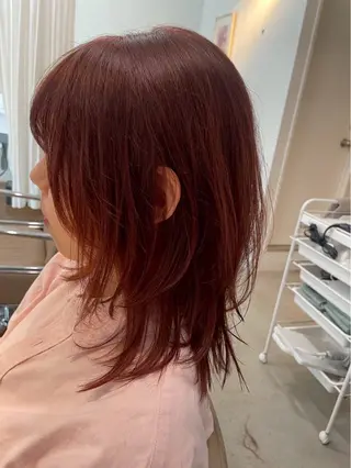 カラー 櫻井園子🌸 縮毛矯正のヘアスタイル