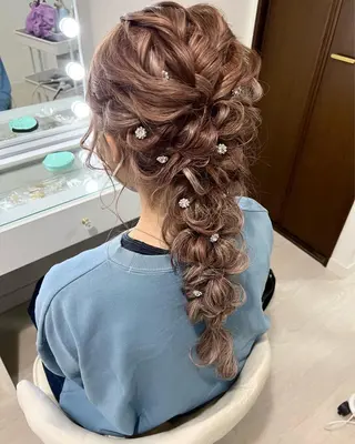 ヘアアレンジ 麻優 ヘアセットのヘアスタイル