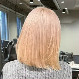 ミディアム カラー ROIS 渋谷のヘアスタイル