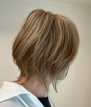 ショート カラー オリーブ南森町店 タニモトのヘアスタイル