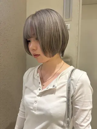 ショート カラー ブリーチ🎵 エクステ/りりのヘアスタイル