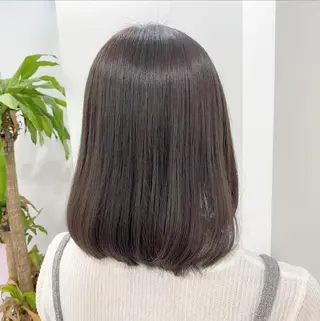 ミディアム カラー 🤍💕ブリーチカラ ーAyaka💕🤍のヘアスタイル