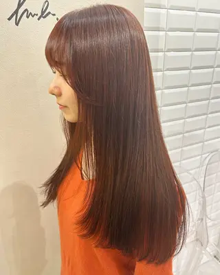 ロング カラー hubhair レイヤー/透明感のヘアスタイル