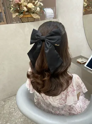 ミディアム ヘアアレンジ 新宿/韓国ヘア 中明度カラー/かやのヘアスタイル