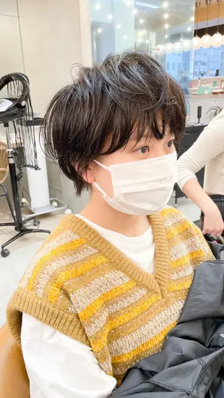 ショート パーマ 横浜/ショート/ マンツーマン施術　丹のヘアスタイル
