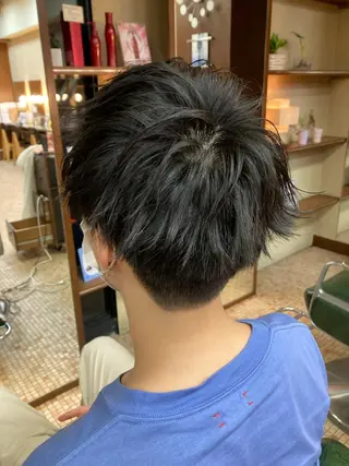ショート メンズ 中尾 柊斗のヘアスタイル