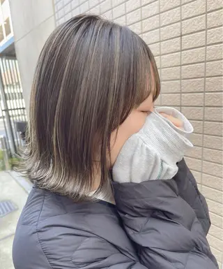 ミディアム トレンドパーマ 加藤菜月のヘアスタイル