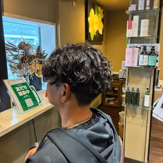 パーマ メンズ 梅田 花音のヘアスタイル