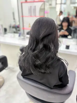 ロング カラー 韓国ヘア/透明感 カラー🎀RUNAのヘアスタイル