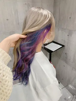 ロング カラー ヘアアレンジ 💕ブリーチ/ヘアメ 🎀YUUKAのその他イメージ