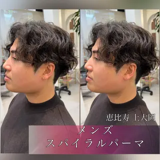 ミディアム パーマ メンズ 似合う髪型見つけます AYAKAのヘアスタイル