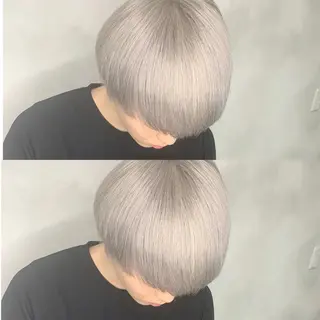 カラー タニ ユウのヘアスタイル