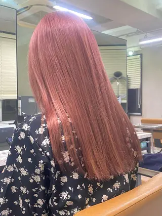 セミロング カラー 脱!黒髪 ダブルカラー【上野】のヘアスタイル