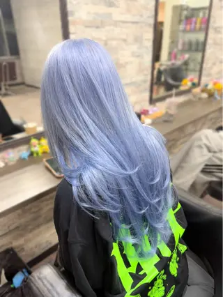 ロング カラー ハイトーンエクステ 🎩カズキ🎩のヘアスタイル