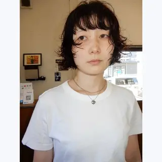 ショート パーマ デザインカット🎨 ボブ🫟おざきのヘアスタイル