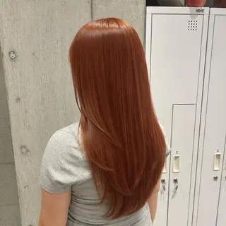 ロング カラー 🍎暖色カラー× レイヤー🍎みさきのヘアスタイル