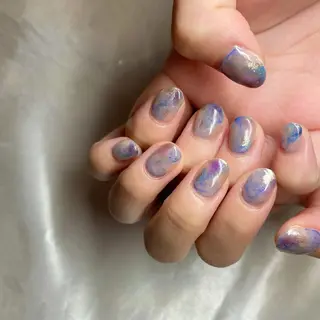 ショート カラー パーマ ヘアアレンジ メンズ キッズ ネイル マツエク・マツパ el. by Aoのネイルデザイン