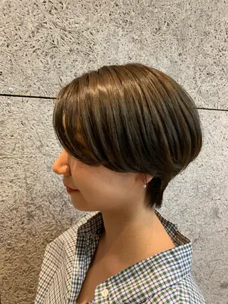カラー satsuki レイヤー・暖色のヘアスタイル