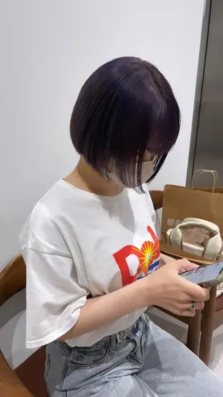 ショート minatsu 東京の技術を京都でのヘアスタイル
