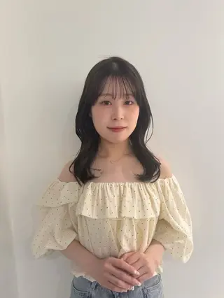 ミディアム 🍒透明感カラー /ダブルカラー🍒のヘアスタイル