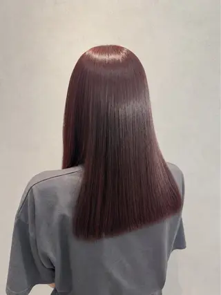セミロング カラー 髪質改善🫧 yuzuhqのヘアスタイル