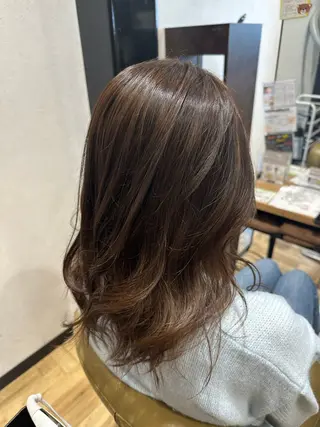 セミロング カラー arl 豊田店のヘアスタイル