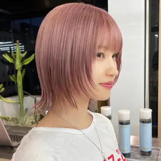 ショート カラー ♥️ブリーチ/ボブ/ レイヤー♥️maiのヘアスタイル