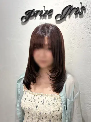 ロング カラー 韓国レイヤー🦋 ブリーチtomokoのヘアスタイル